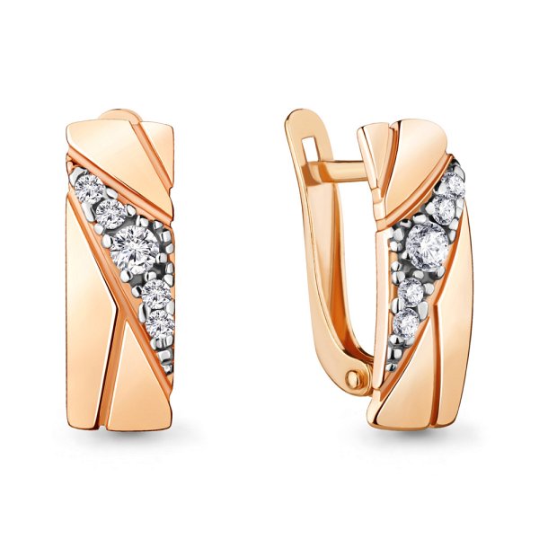 Серьги Аквамарин - Серебро 925, Фианит (арт. 46965А.6)