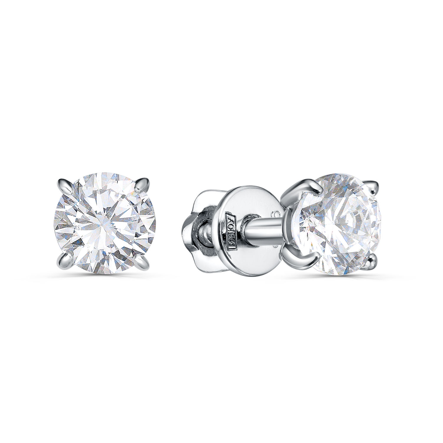 Серьги Кабаровских - Серебро 925, Фианит (арт. 2-171-8100)