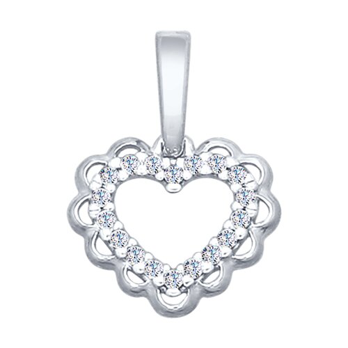 Подвеска SOKOLOV - Серебро 925, Фианит (арт. 94031824)