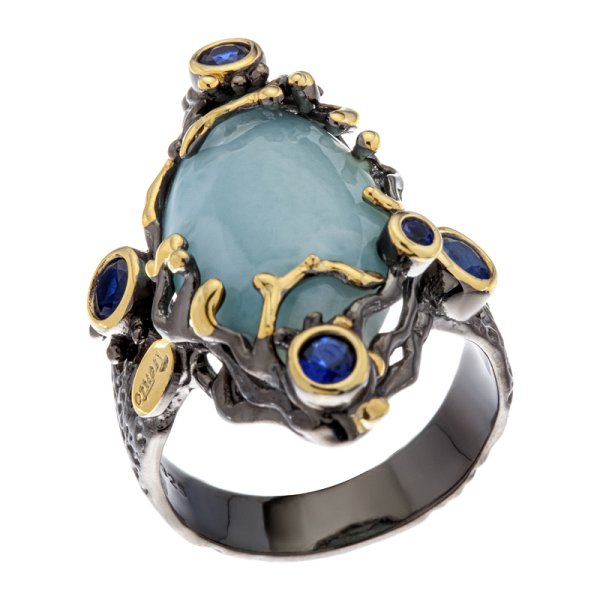 Кольцо Мастер Клио - Серебро 925, Синтетическая шпинель, Фианит (арт. 36К153030)