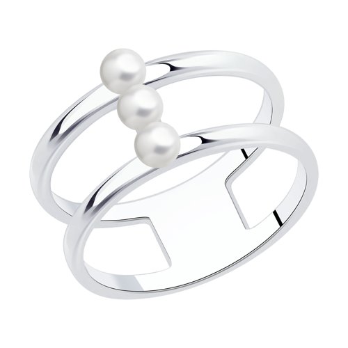 Кольцо SOKOLOV - Серебро 925, Жемчуг имитация (арт. 94013371)
