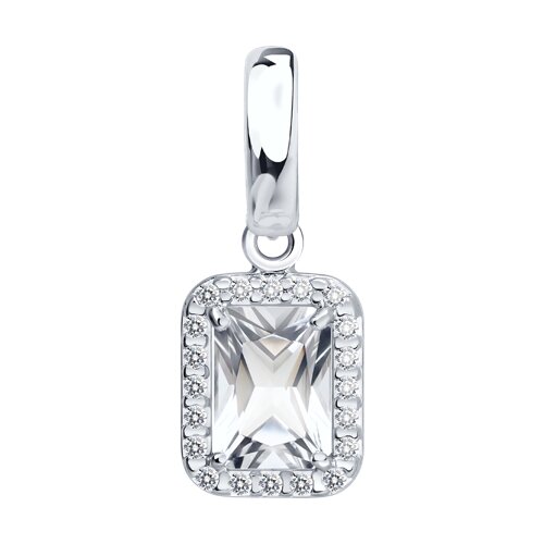 Подвеска SOKOLOV - Серебро 925, Горный хрусталь, Фианит (арт. 92030874)