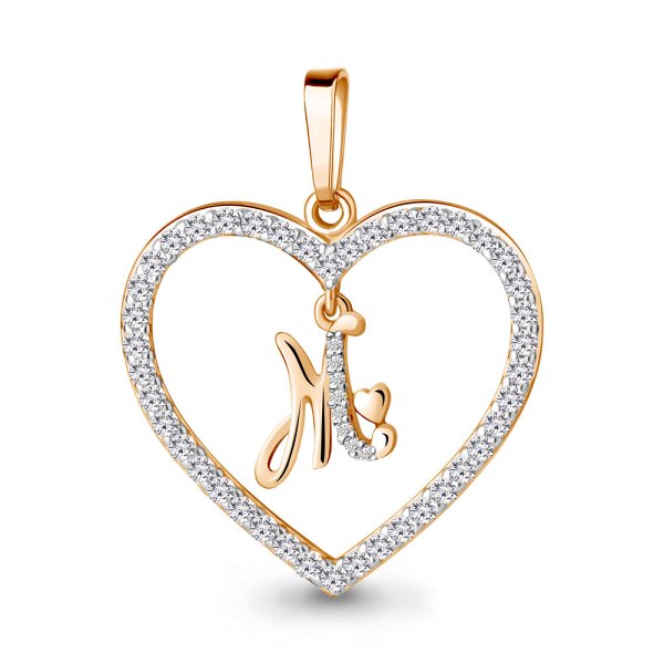 Подвеска Аквамарин - Серебро 925, Фианит (арт. 24693А.6)