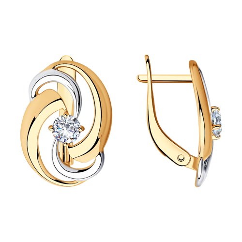 Серьги SOKOLOV - Серебро 925, Фианит (арт. 93020704)