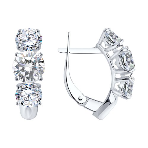 Серьги SOKOLOV - Серебро 925, Фианит (арт. 94022963)