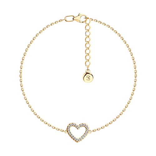 Браслет SOKOLOV - Серебро 925, Фианит (арт. 93050208)