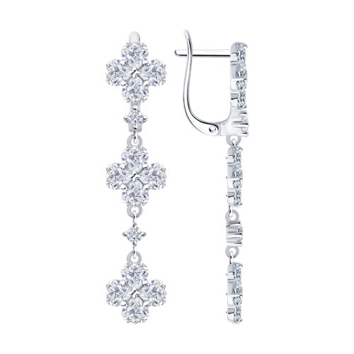 Серьги SOKOLOV - Серебро 925, Фианит (арт. 94027033)