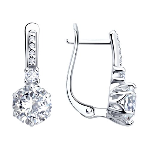 Серьги SOKOLOV - Серебро 925, Фианит (арт. 94027688)