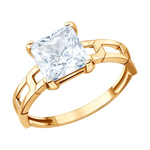 Кольцо SOKOLOV - Золото 585, Бриллианит (арт. 019903)