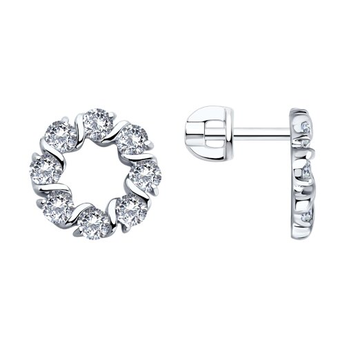 Серьги SOKOLOV - Серебро 925, Фианит (арт. 94026783)