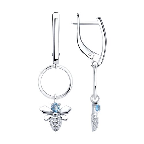 Серьги Diamant - Серебро 925, Фианит (арт. 94-121-00095-1)