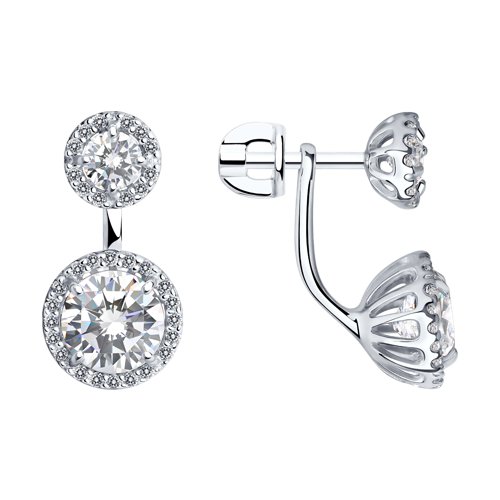 Серьги SOKOLOV - Серебро 925, Фианит (арт. 94021435)