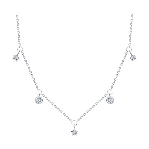 Колье SOKOLOV - Серебро 925, Фианит (арт. 94071206)