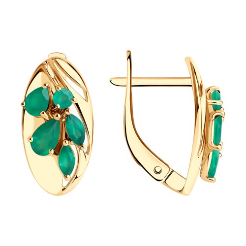 Серьги SOKOLOV - Золото 375, Агат (арт. 37727583)