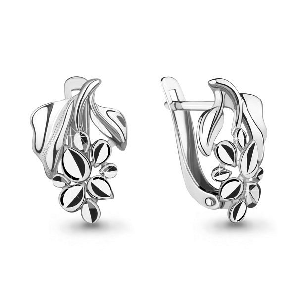 Серьги Аквамарин - Серебро 925 (арт. 33632.5)