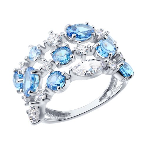 Кольцо SOKOLOV - Серебро 925, Фианит (арт. 94014946)