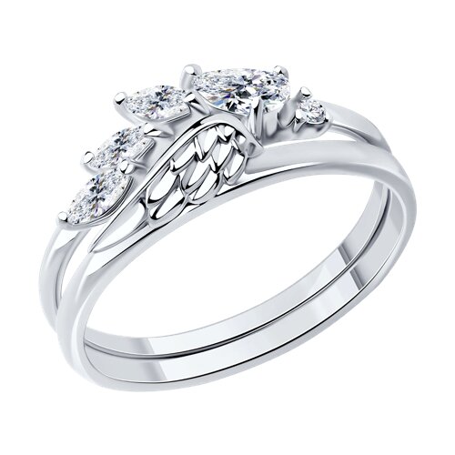 Кольцо SOKOLOV - Серебро 925, Фианит (арт. 94013804)