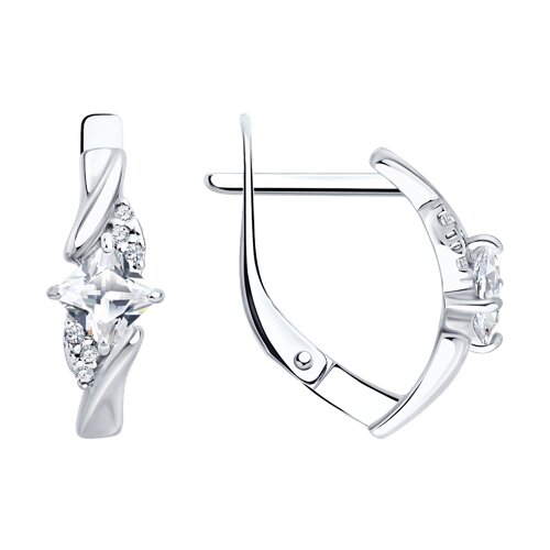 Серьги SOKOLOV - Серебро 925, Фианит (арт. 94027290)