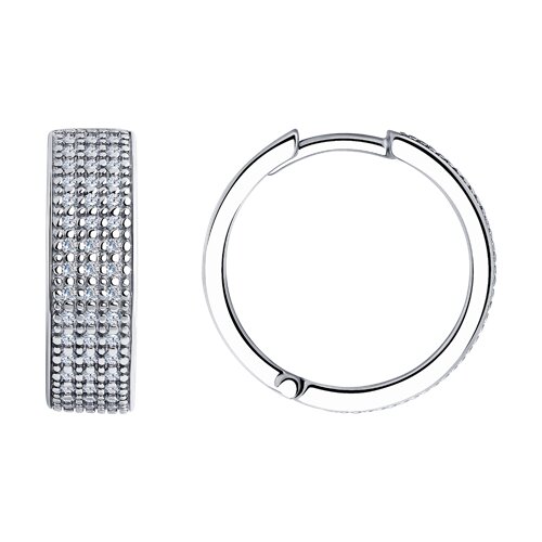 Серьги SOKOLOV - Серебро 925, Фианит (арт. 94025922)