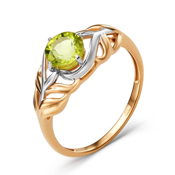 Кольцо ЮФ Династия - Золото 375, Хризолит (арт. 002841-5382)