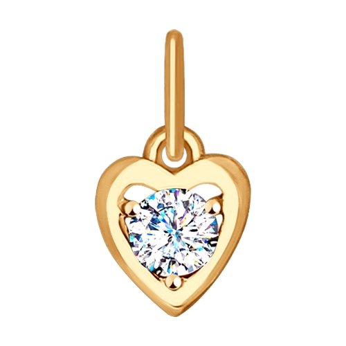 Подвеска SOKOLOV - Золото 585, Фианит (арт. 035236)