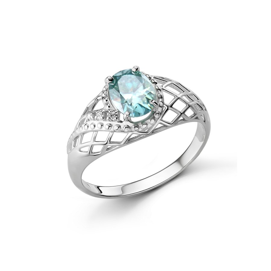 Кольцо Дар - Серебро 925, Муассанит, Фианит (арт. К-3682рс1613900)