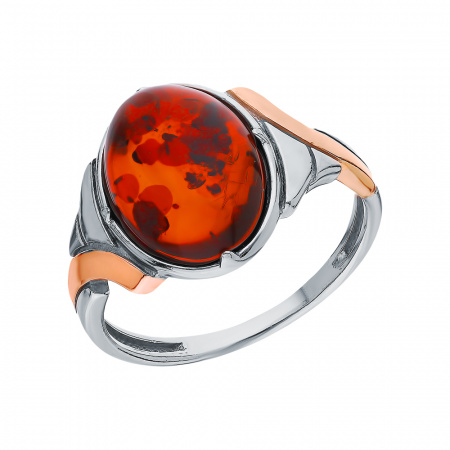 Кольцо Максипром - Серебро 925, Янтарь (арт. 210 1171 601)