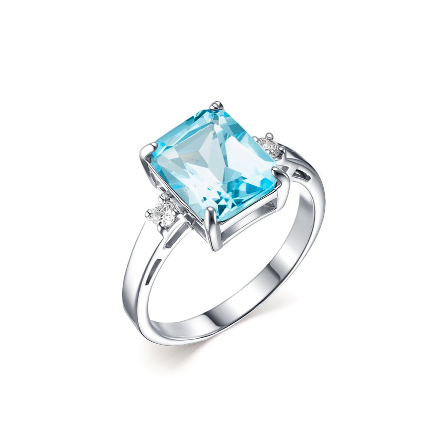Кольцо Дар - Серебро 925, Топаз, Фианит (арт. К-3927рс40200)