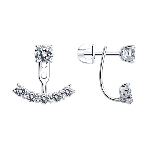 Серьги SOKOLOV - Серебро 925, Фианит (арт. 94025877)