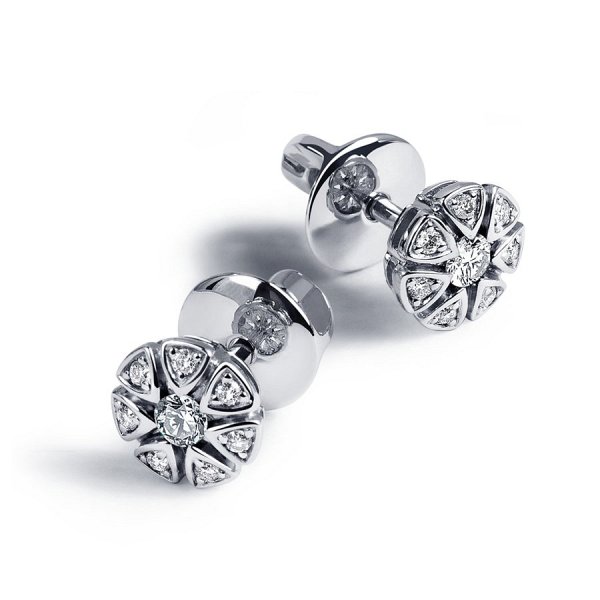 Серьги Platinum Lab. - Платина 950 (арт. ПС-276-01)