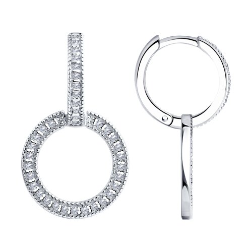 Серьги SOKOLOV - Серебро 925, Фианит (арт. 94025996)