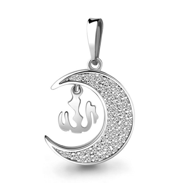 Подвеска Аквамарин - Серебро 925, Фианит (арт. 21116А.5)