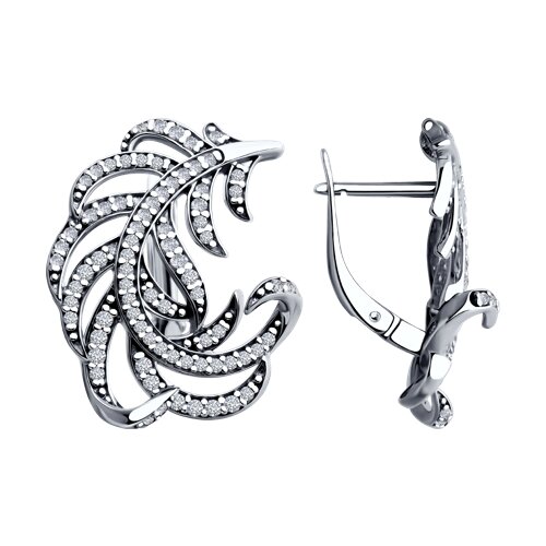 Серьги Diamant - Серебро 925, Фианит (арт. 94-120-02005-1)