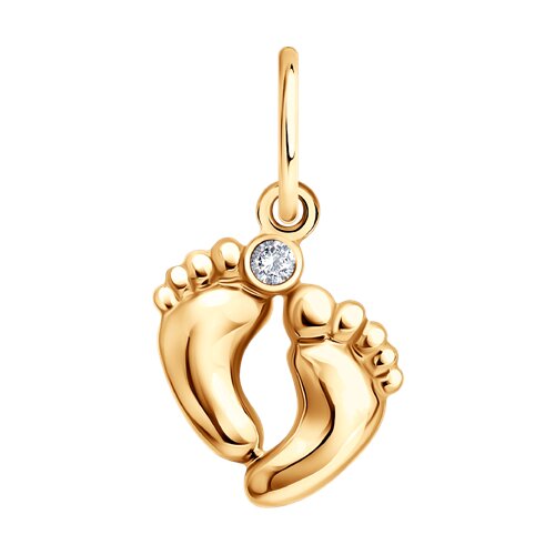 Подвеска SOKOLOV - Золото 585, Фианит (арт. 036916)