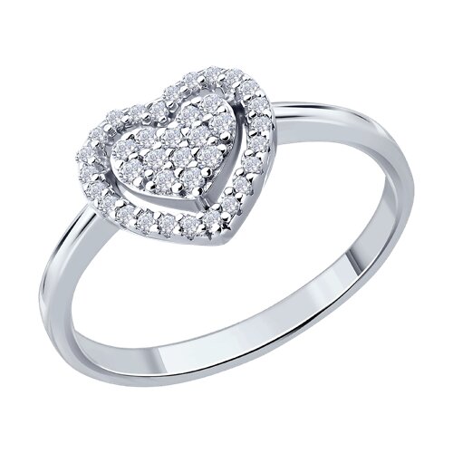 Кольцо SOKOLOV - Серебро 925, Фианит (арт. 94014896-91)