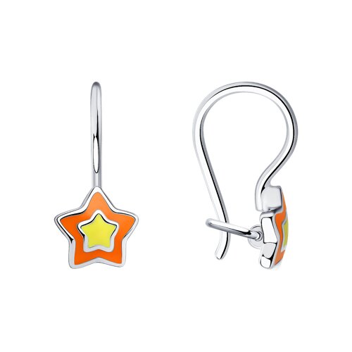 Серьги Diamant - Серебро 925, Эмаль (арт. 94-120-01530-1)