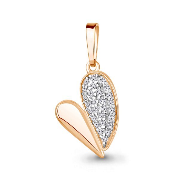 Подвеска Аквамарин - Серебро 925, Фианит (арт. 24801А.6)