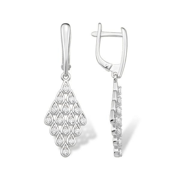 Серьги EFREMOV - Серебро 925, Фианит (арт. 12100111830-501)