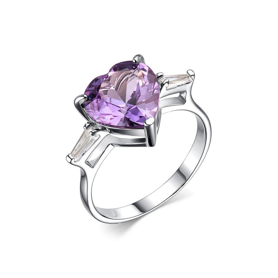Кольцо Дар - Серебро 925, Синтетический александрит, Фианит (арт. К-3751рс946)