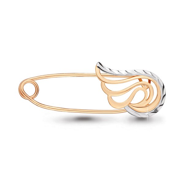 Булавка Аквамарин - Золото 375 (арт. 72583.8)