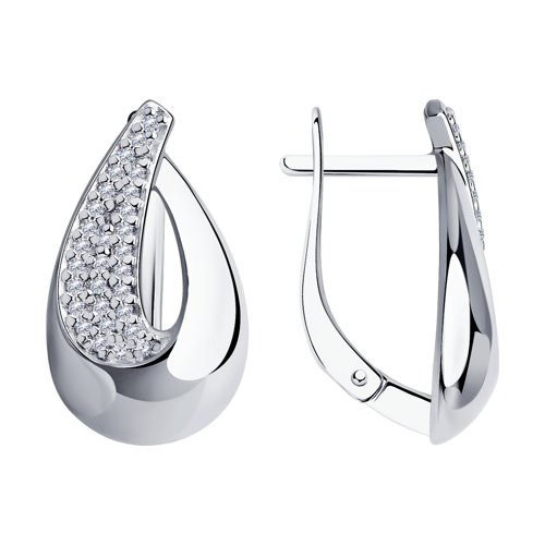 Серьги Diamant - Серебро 925, Фианит (арт. 94-120-00729-1)