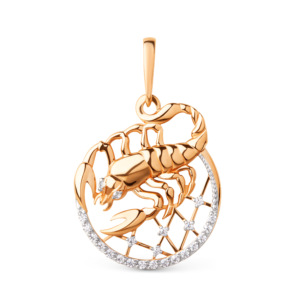 Подвеска ЮФ Династия - Золото 375, Фианит (арт. 101108-5102)