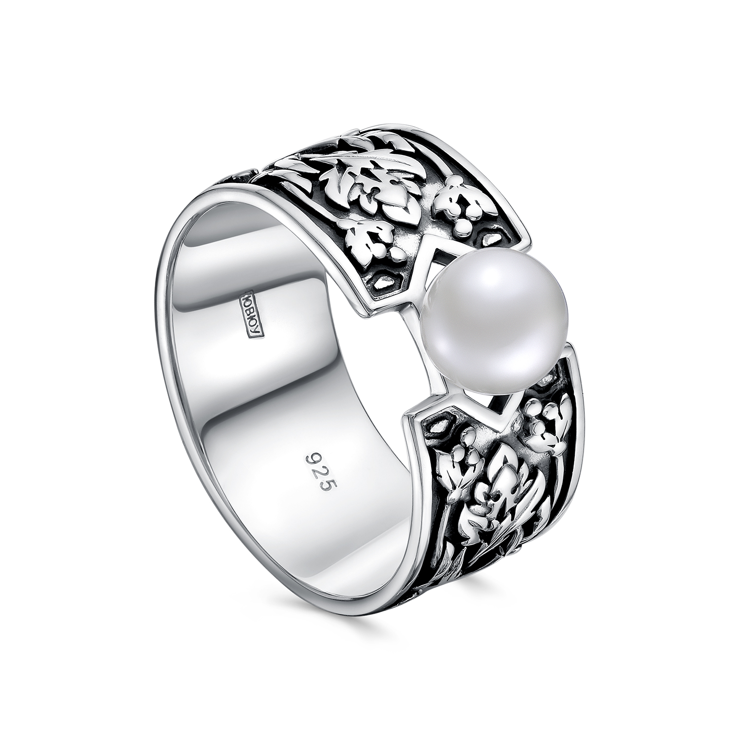 Кольцо Кабаровских - Серебро 925, Жемчуг культивированный (арт. 11-819-1583)
