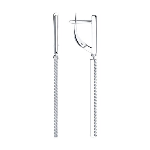 Серьги Diamant - Серебро 925, Фианит (арт. 94-121-01594-2)