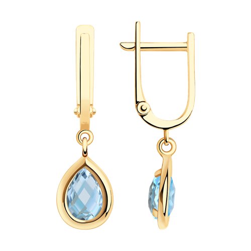 Серьги SOKOLOV - Золото 375, Топаз (арт. 37727364)