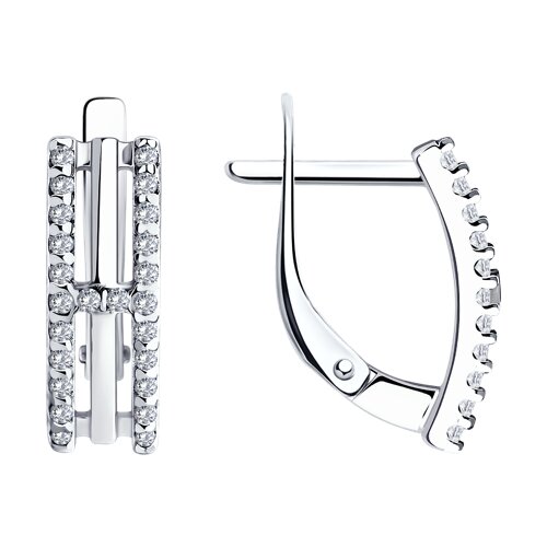 Серьги Diamant - Серебро 925, Фианит (арт. 94-120-01514-2)