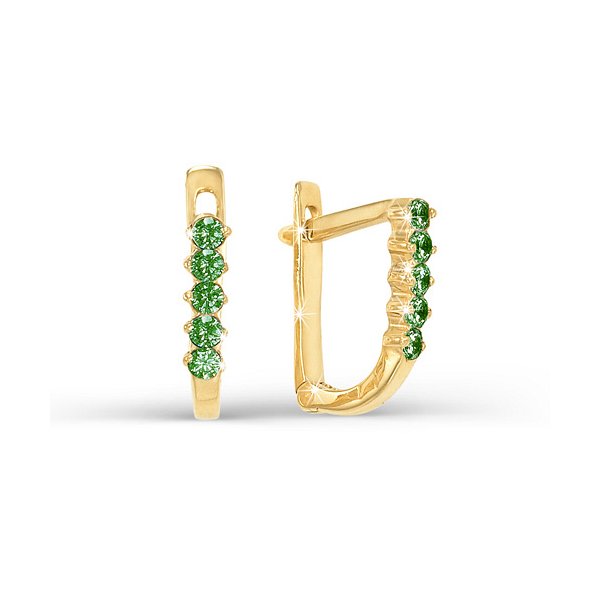 Серьги Иллада - Серебро 925, Фианит (арт. сп120227)