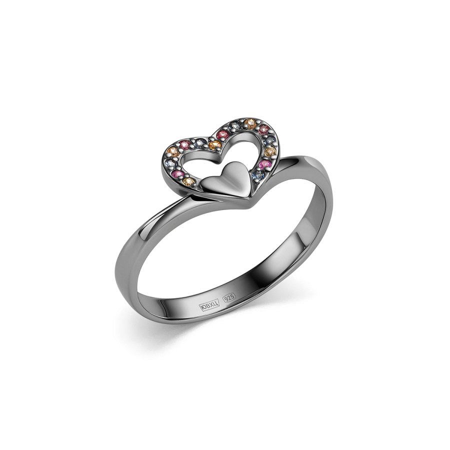 Кольцо Дар - Серебро 925, Сапфир (арт. К-5197чр11151)