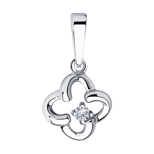 Подвеска SOKOLOV - Серебро 925, Фианит (арт. 94031729)