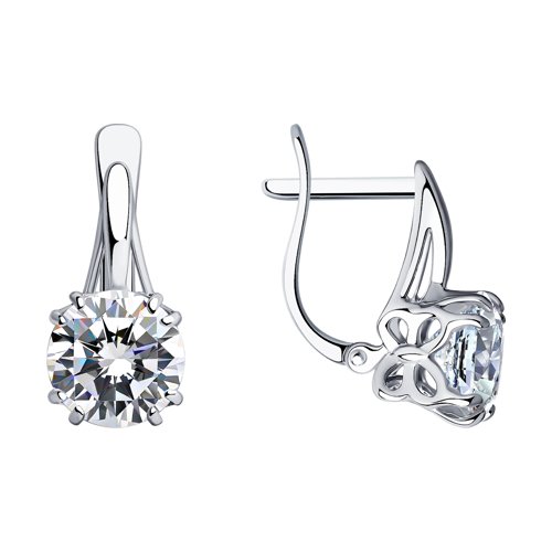 Серьги SOKOLOV - Серебро 925, Фианит (арт. 94022291)